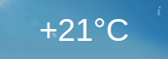 Temperature in Tokyo Responsive Weather Widget